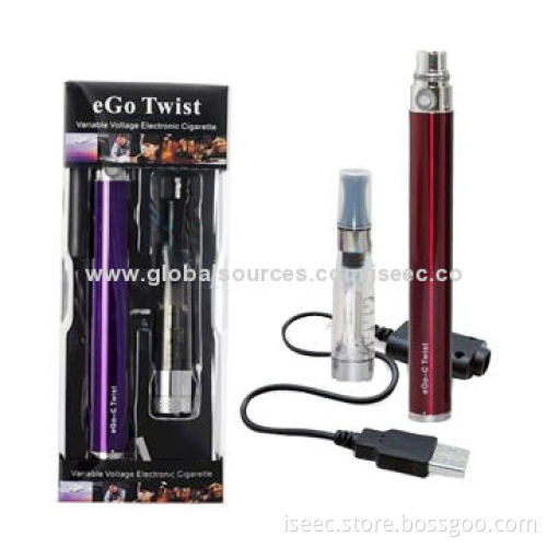 Colorful ego twist sets, ce4 atomizer 650/900/1,100mAh ego-twist battery with blister package